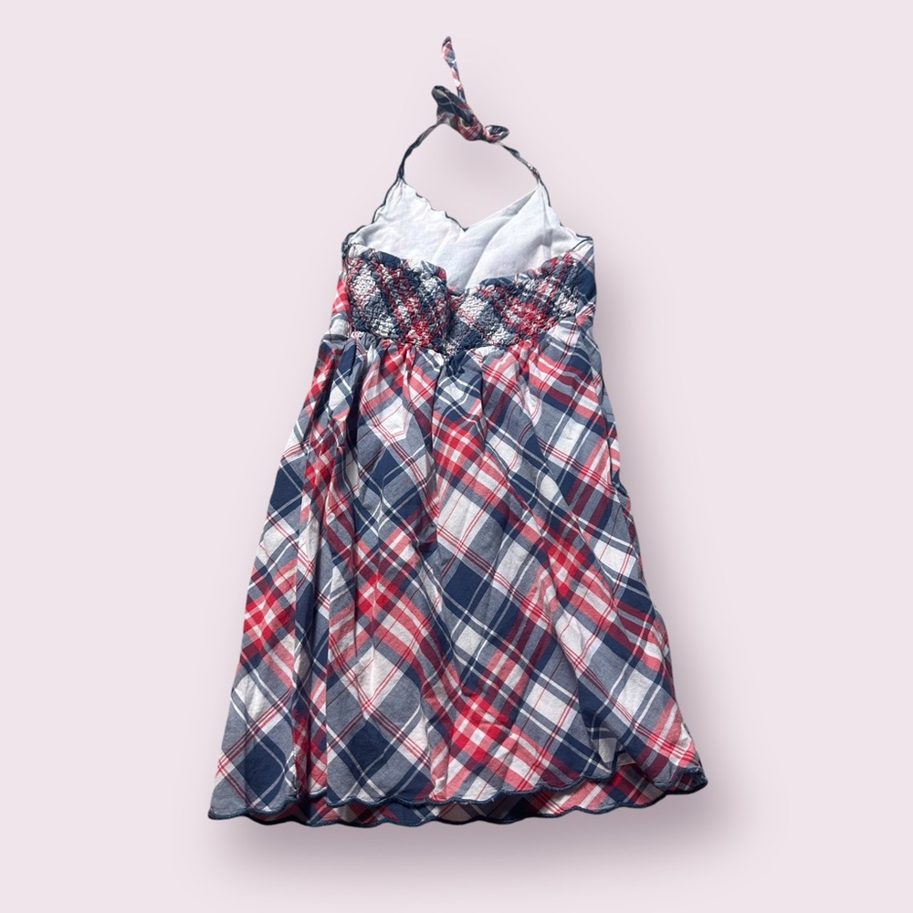 Set Of Two Toddler Girl Old Navy Fourth Of July Patriotic Plaid Paisley Dresses - Picture 12 of 12